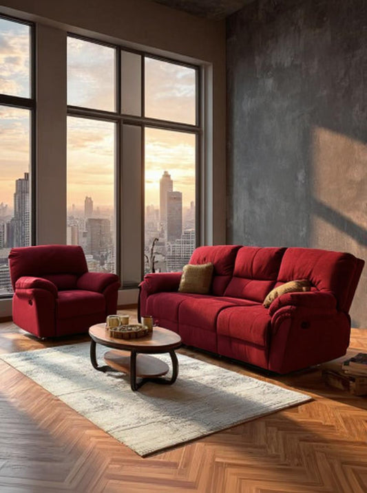 recliner sofa with matching armchair.